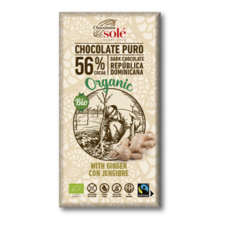 Chocolate Sole negro 56% Jengibre